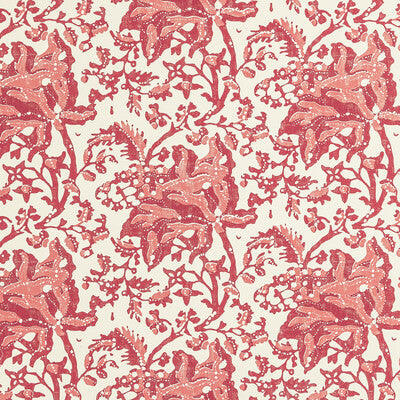 BRUNSCHWIG & FILS WEYMOUTH PRINT---BOTANICAL & FLORAL RED,BURGUNDY,   - P8022102.19.0