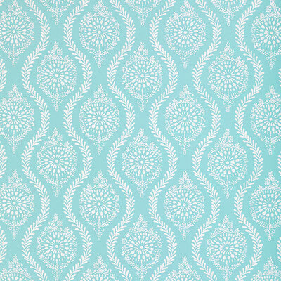 BRUNSCHWIG & FILS MARINDOL PRINT---PAISLEY TURQUOISE,LIGHT BLUE,   - P8022103.13.0