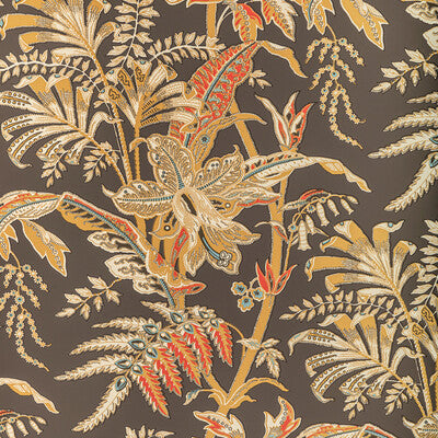 BRUNSCHWIG & FILS SEYCHELLES PRINT--BOTANICAL & FLORAL-JACOBEANS TAUPE,MULTI,   - P8022104.09.0