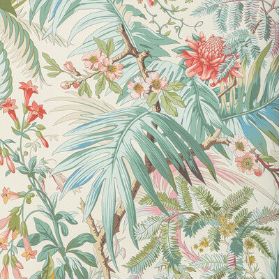 BRUNSCHWIG & FILS MAJORELLE PRINT---BOTANICAL & FLORAL BLUE,PINK,   - P8022111.517.0