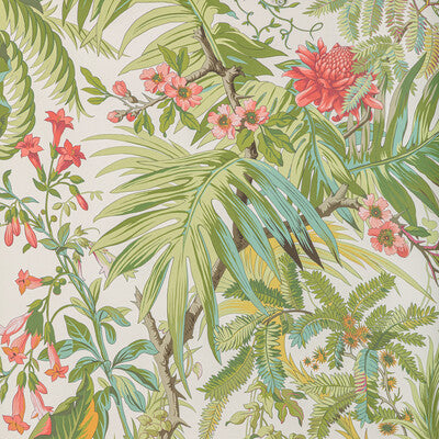 BRUNSCHWIG & FILS MAJORELLE PRINT---BOTANICAL & FLORAL PINK,GREEN,   - P8022111.73.0