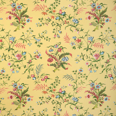 BRUNSCHWIG & FILS CHANCAY PRINT---BOTANICAL & FLORAL YELLOW,MULTI,MULTI   - P8023105.430.0