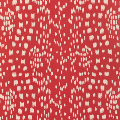 BRUNSCHWIG & FILS LES TOUCHES REVERSE PRINT---ANIMAL SKINS RED,WHITE,   - P8024102.19.0