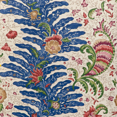 BRUNSCHWIG & FILS RIVIERE PRINT---BOTANICAL & FLORAL BLUE,RED,GREEN   - P8024104.519.0