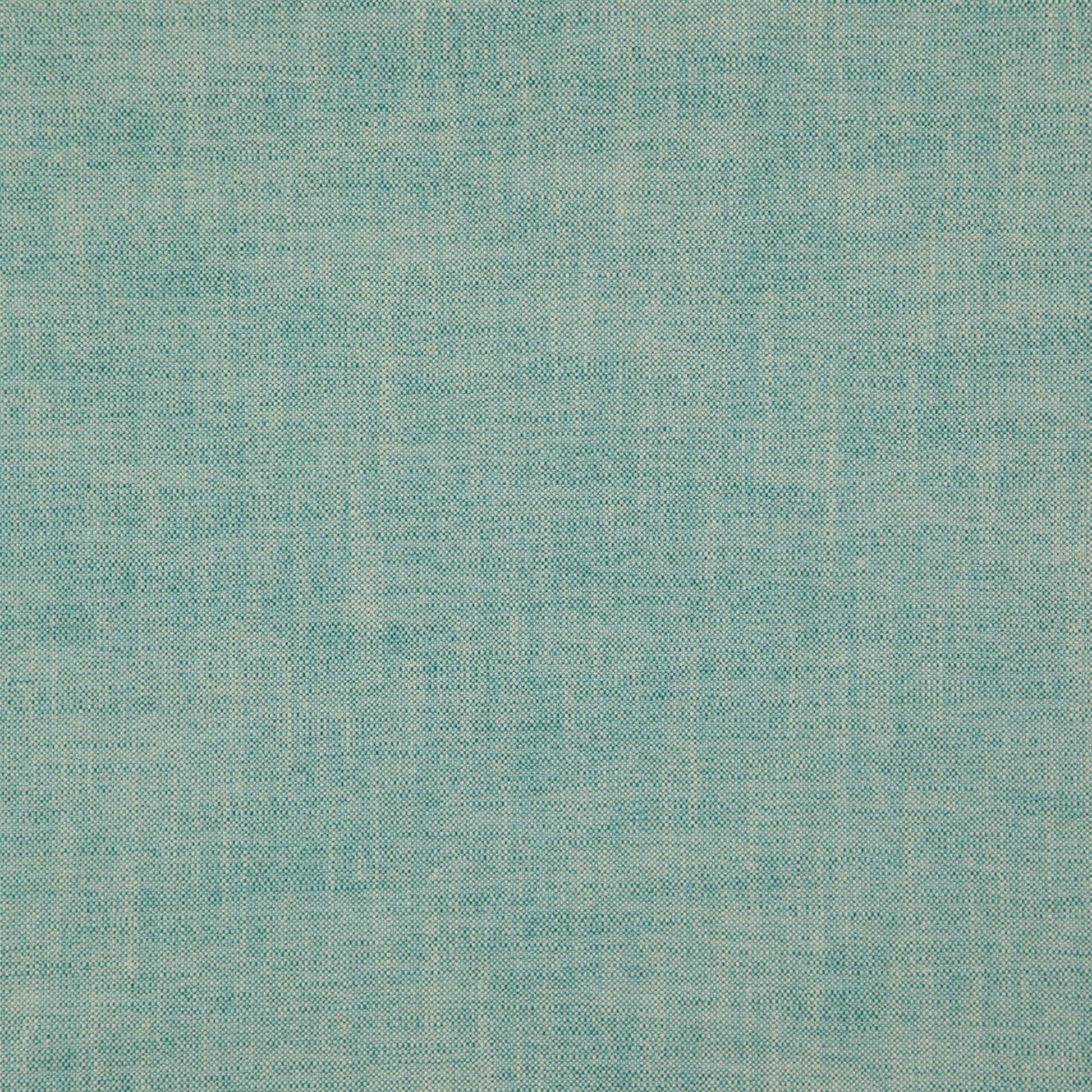 Teal woven fabric swatch with a subtle heathered pattern and visible textile weave.