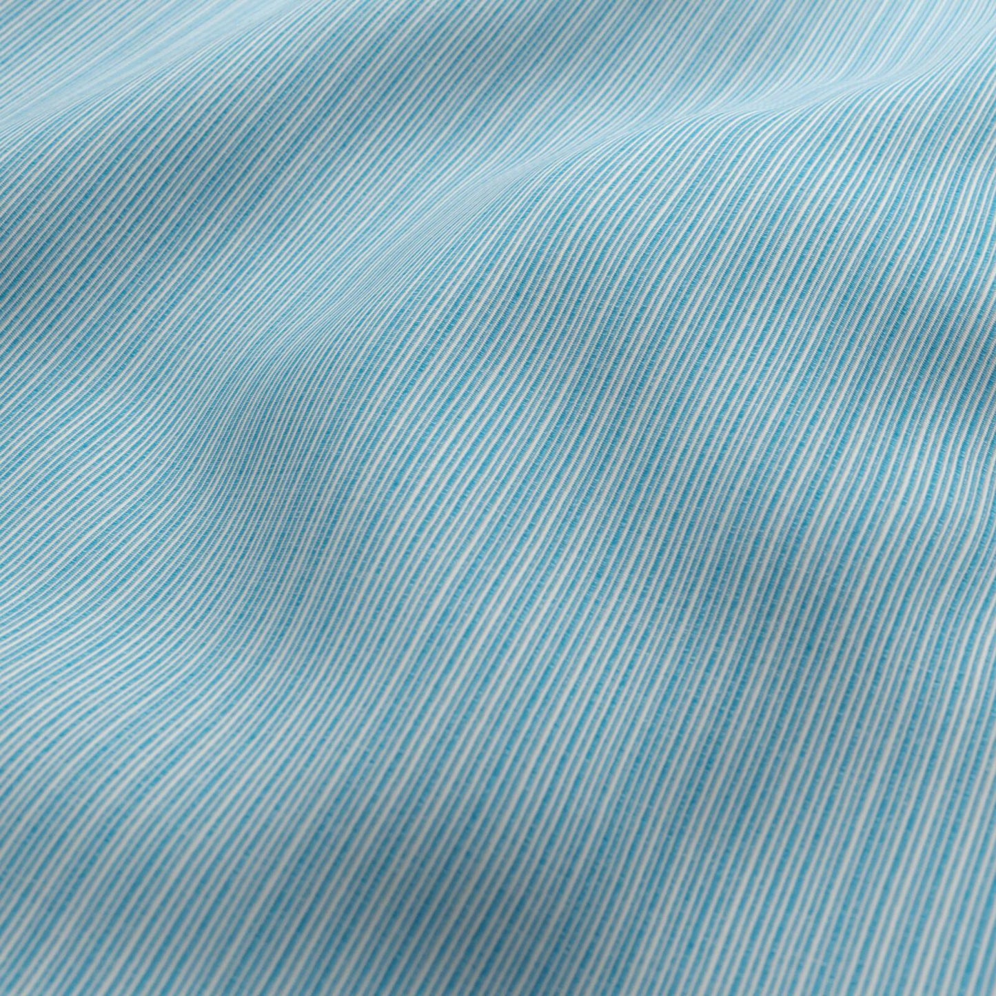 JF Fabrics FibreGuard Outdoor PACIFIC 63 Fabric Stripe Turquoise, White  Stripe, Outdoor - 9467863 J9301