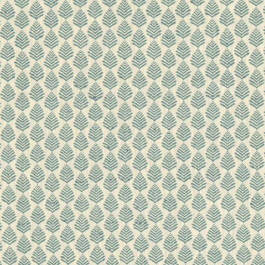 STOUT TEXTILES  UPHOLSTERY,JACQUARD TRANSITIONAL,, FLORAL AQUA   - PADE-1