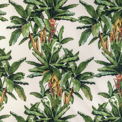 KRAVET COUTURE PRINT  IVORY,BROWN,GREEN   - PALMEIRA.3.0