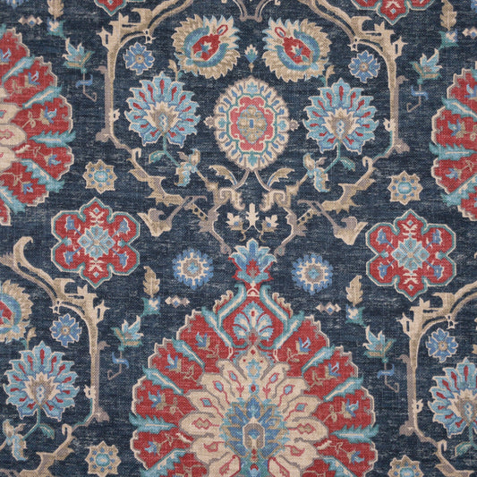 STOUT TEXTILES  MULTIPURPOSE,PRINT TRADITIONAL, MEDALLION COLONIAL,COPEN,DELFT   - PAMP-3