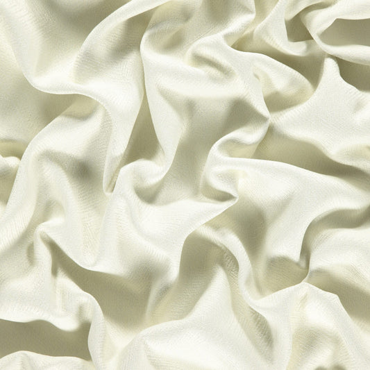 JF Fabrics PANORAMA 91 Fabric  Texture, Woven White, Pearl  Dimout, Jacquard, Wide Width - 8938491 J9051
