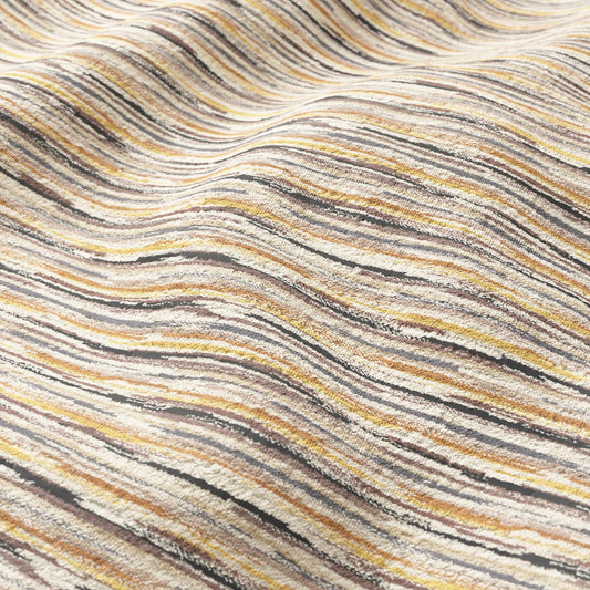 JF Fabrics PARADE 54 Fabric Stripe, Strie, Transitional Brown, Taupe, Grey  Velvet - 8998954 J9181