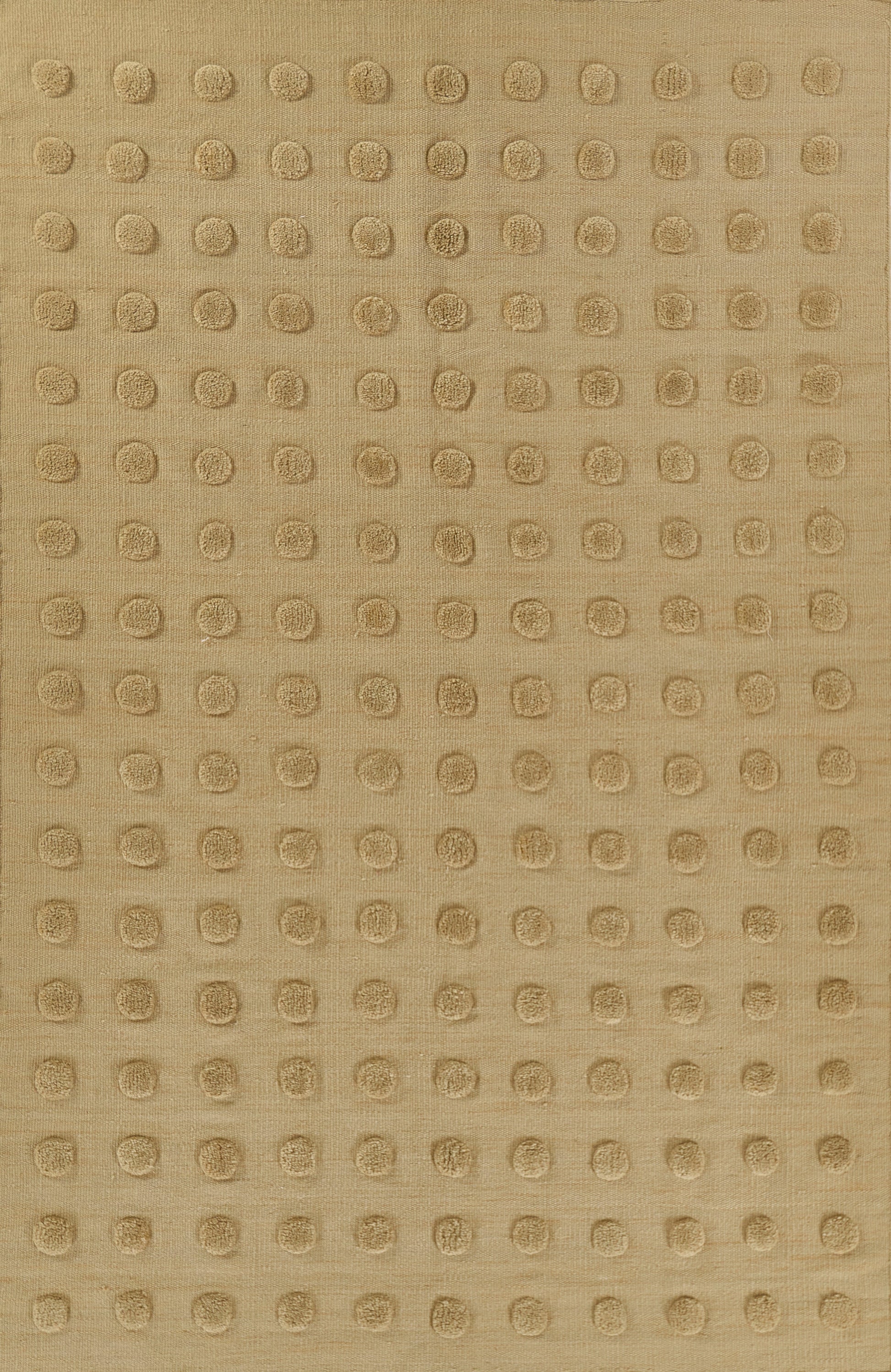 Beige taupe textured surface with evenly spaced small embossed circular dots in a grid.