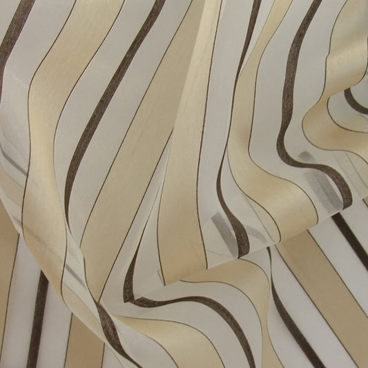 JF Fabrics PAULA 31 Fabric Traditional,Transitional,Contemporary,Stripe Brown  Double Width - 5012331 J5941