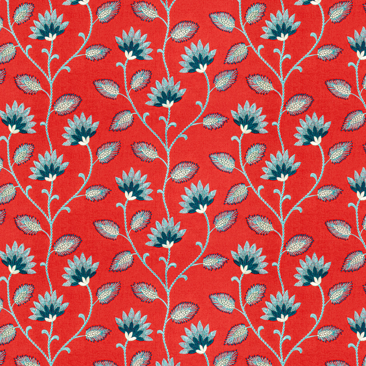 STOUT TEXTILES  MULTIPURPOSE,EMBROIDERIES TRADITIONAL, FLORAL TOMATO   - PAXT-1