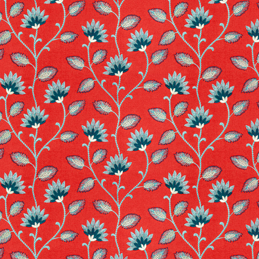 STOUT TEXTILES  MULTIPURPOSE,EMBROIDERIES TRADITIONAL, FLORAL TOMATO   - PAXT-1