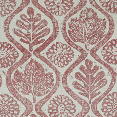 LEE JOFA OAKLEAVES PRINT--BOTANICAL & FLORAL-MODERN WHITE,BURGUNDY/RED,   - PBFC-3502.917.0