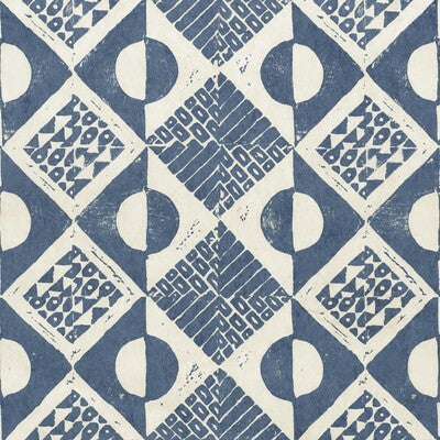 LEE JOFA CIRCLES AND SQUARES WP PRINT--- BLUE,BLUE,   - PBFC-3519.5.0