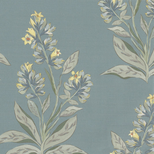 STOUT TEXTILES  MULTIPURPOSE,PRINT TRANSITIONAL,, FLORAL DRESDEN,SLATE   - PEGG-1