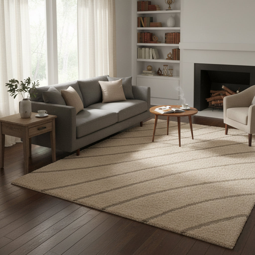 Peludo rug, 8' x 10'.