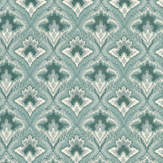 STOUT TEXTILES  UPHOLSTERY,WOVENS TRANSITIONAL,, MEDALLION CARIBBEAN   - PETW-1