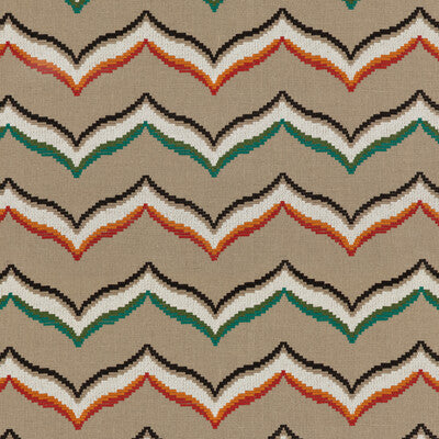 BAKER LIFESTYLE EMBROIDERY  GREEN,ORANGE,   - PF50465.1.0