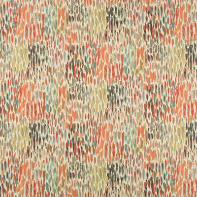 KRAVET BASICS PRINT MODERN IVORY,ORANGE,GREY   - PHENOMENON.1221.0