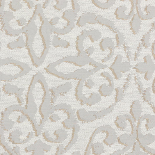STOUT TEXTILES  DRAPERY,JACQUARD TRADITIONAL, FRAME DESIGN FLINT,GRANITE   - PHOE-2