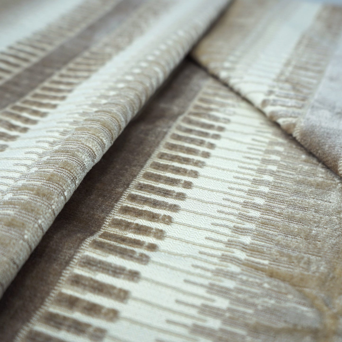 JF Fabrics JF Studio PIANO 92 Fabric Traditional,Transitional,Contemporary,Stripe Creme,Beige  Texture,Velvet - 7631592 SJ101