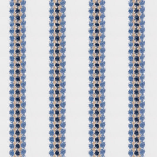 STOUT TEXTILES  MULTIPURPOSE,EMBROIDERIES TRANSITIONAL,, STRIPE HARBOR,LAKE   - PICC-3