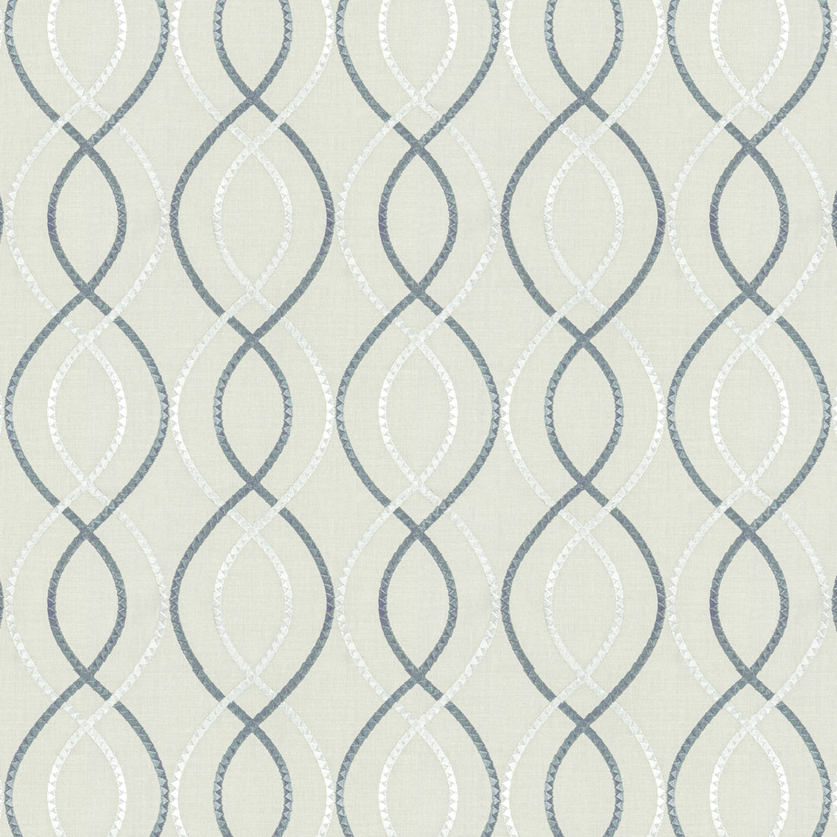 STOUT TEXTILES  MULTIPURPOSE,EMBROIDERIES TRADITIONAL, OGEE CHARCOAL   - PLAC-5