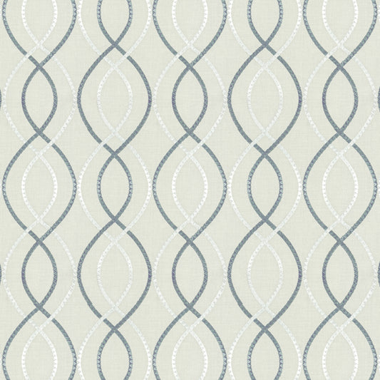 STOUT TEXTILES  MULTIPURPOSE,EMBROIDERIES TRADITIONAL, OGEE CHARCOAL   - PLAC-5