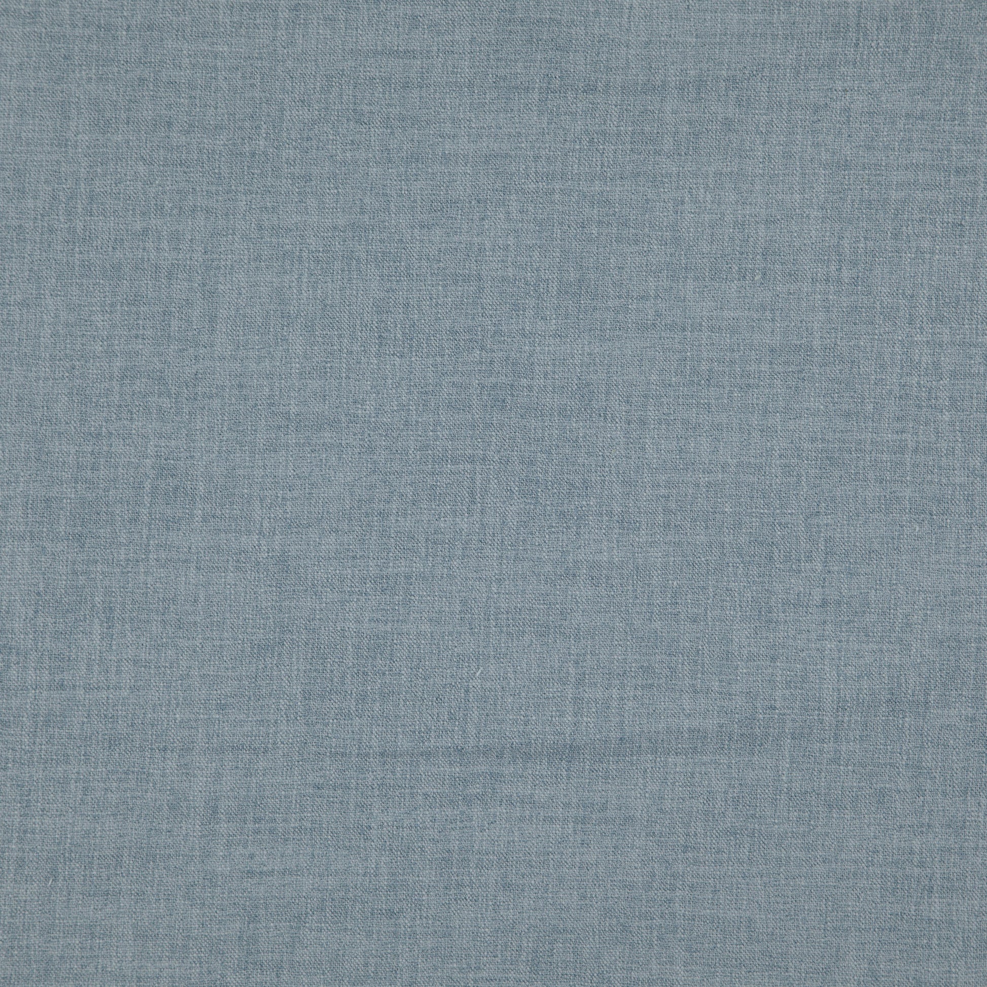 Blue-gray woven linen texture fabric swatch with subtle heathered grain.