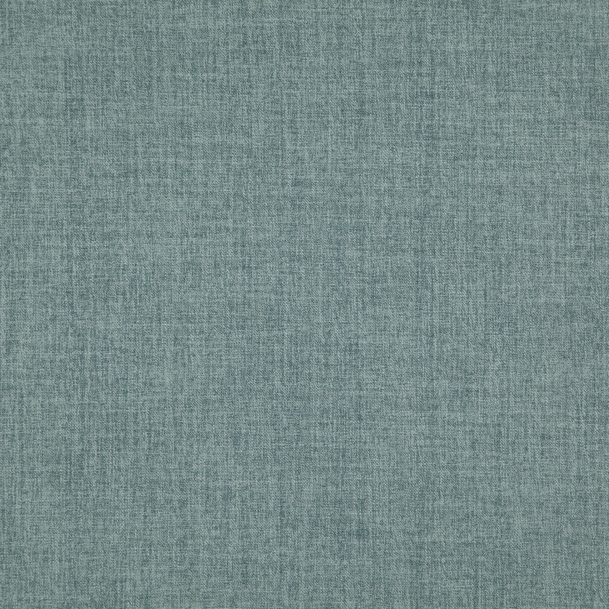 Turquoise linen-textured woven fabric with a soft matte finish.