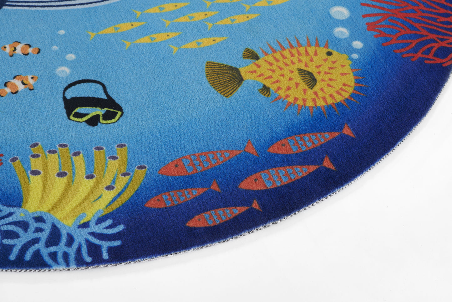 Momeni Rugs   Playground 6' Round    - PLAYGPLY-3BLU600R