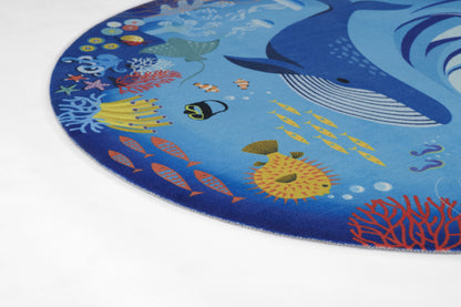Momeni Rugs   Playground 6' Round    - PLAYGPLY-3BLU600R