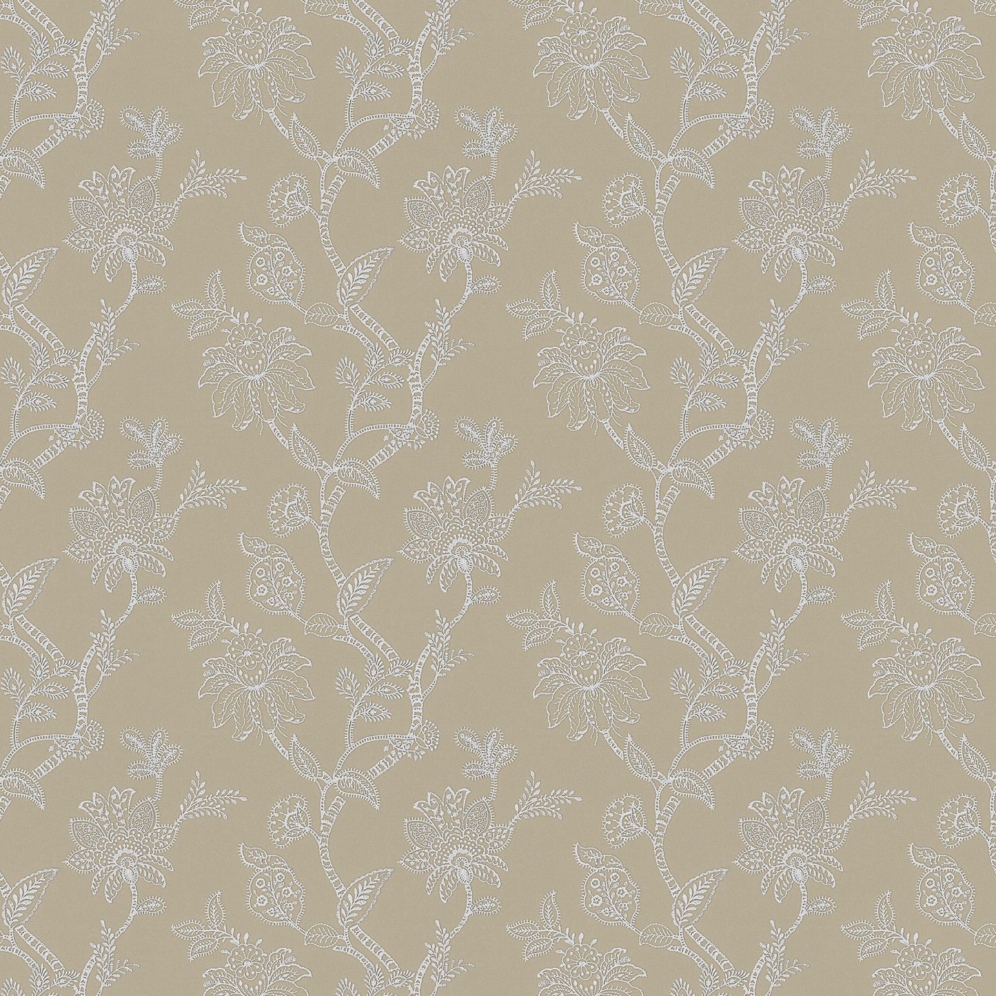 JF Fabrics PLIE 34 Fabric Traditional,Transitional,Contemporary,Floral Brown  Embroidery,Texture,Linen Texture - 6474034 J8001
