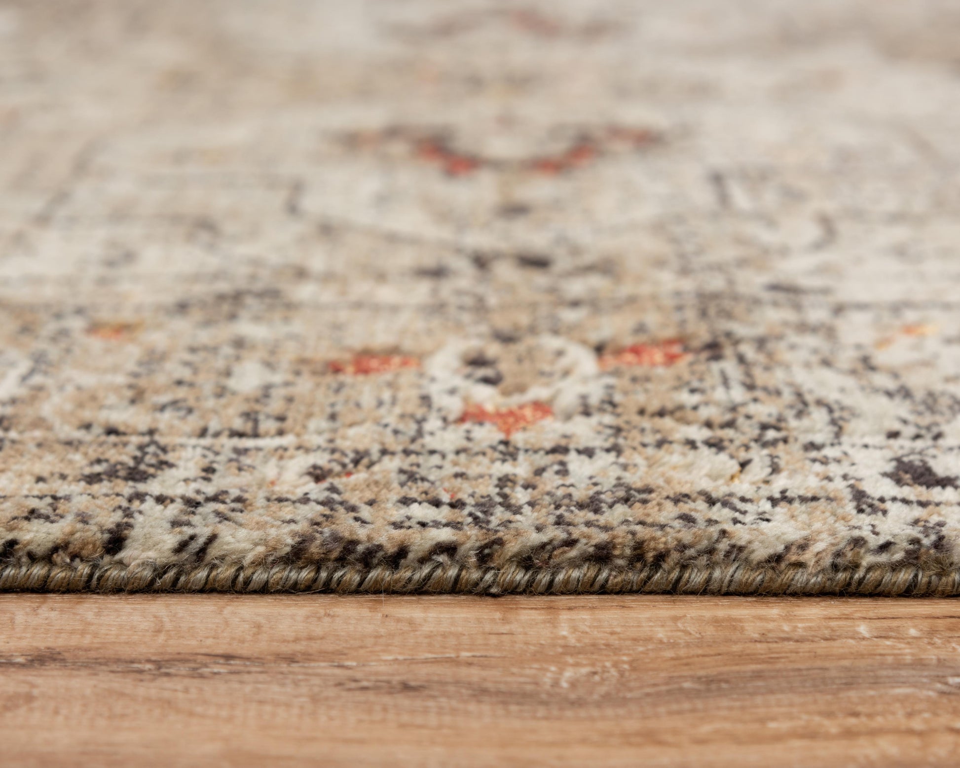 Transitional rug, 5' x 8'.
