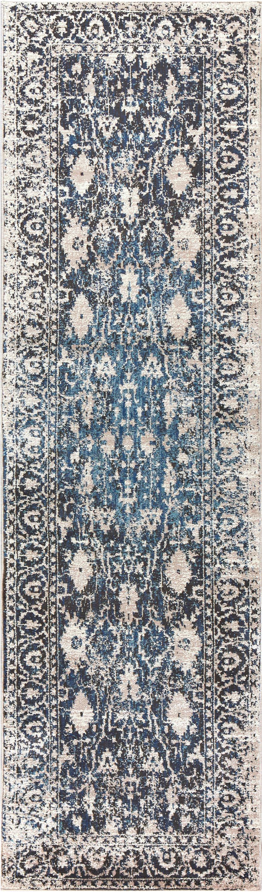 Transitional rug runner, 2' x 8'.