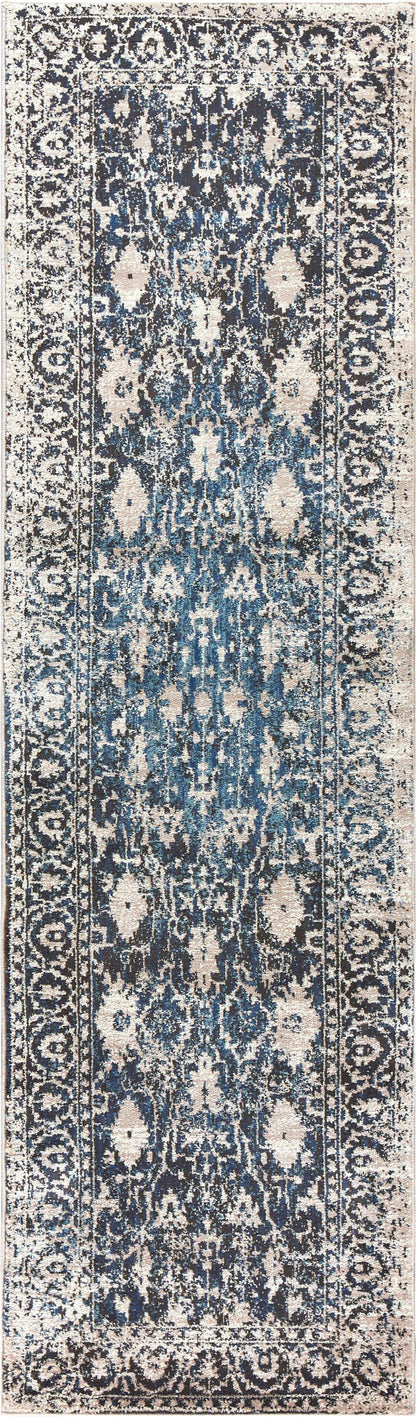 Transitional rug runner, 2' x 8'.