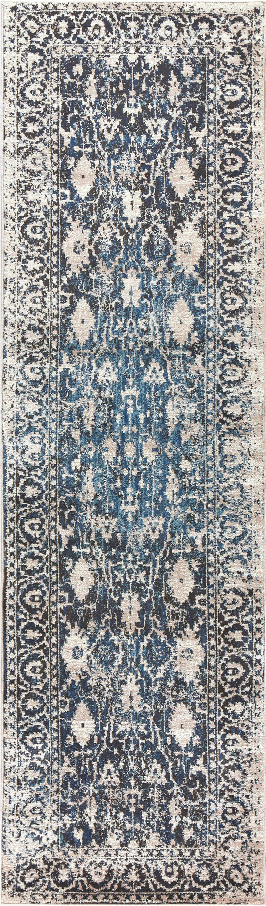 Transitional rug runner, 2' x 8'.