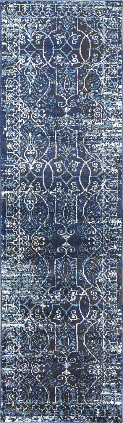 Transitional runner rug, 2' x 8'.