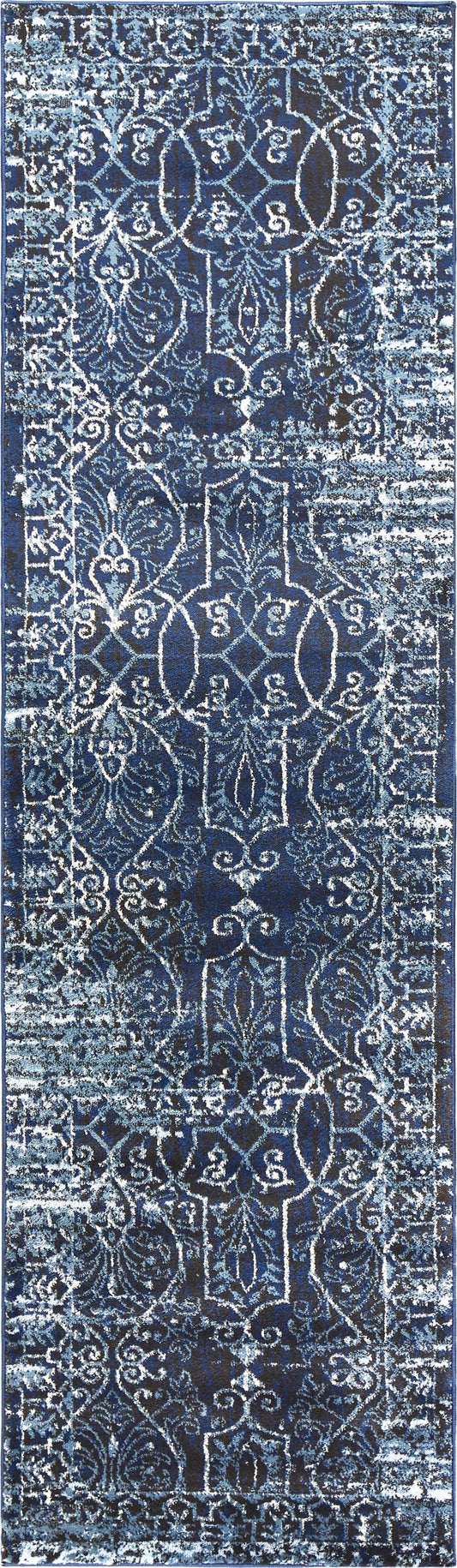 Transitional runner rug, 2' x 8'.