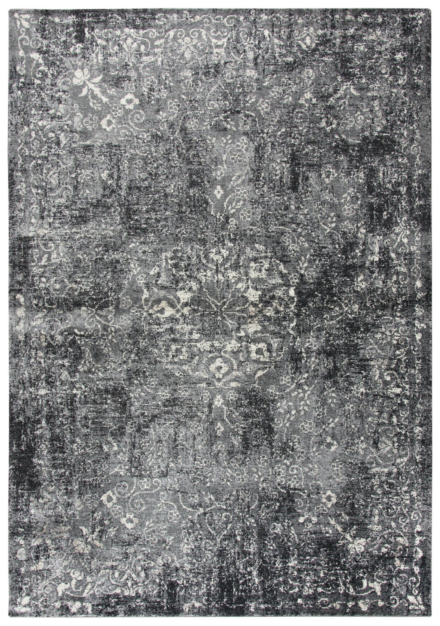 5' x 8' area rug, transitional style.