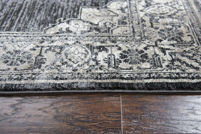 Transitional rug, 5' x 8'.