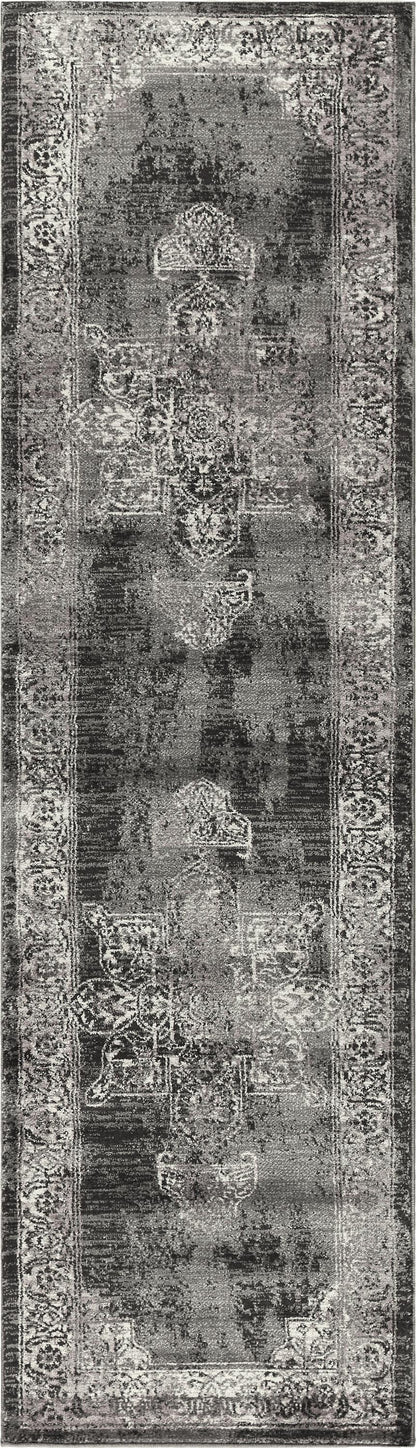 Transitional rug runner, 2' x 8'.