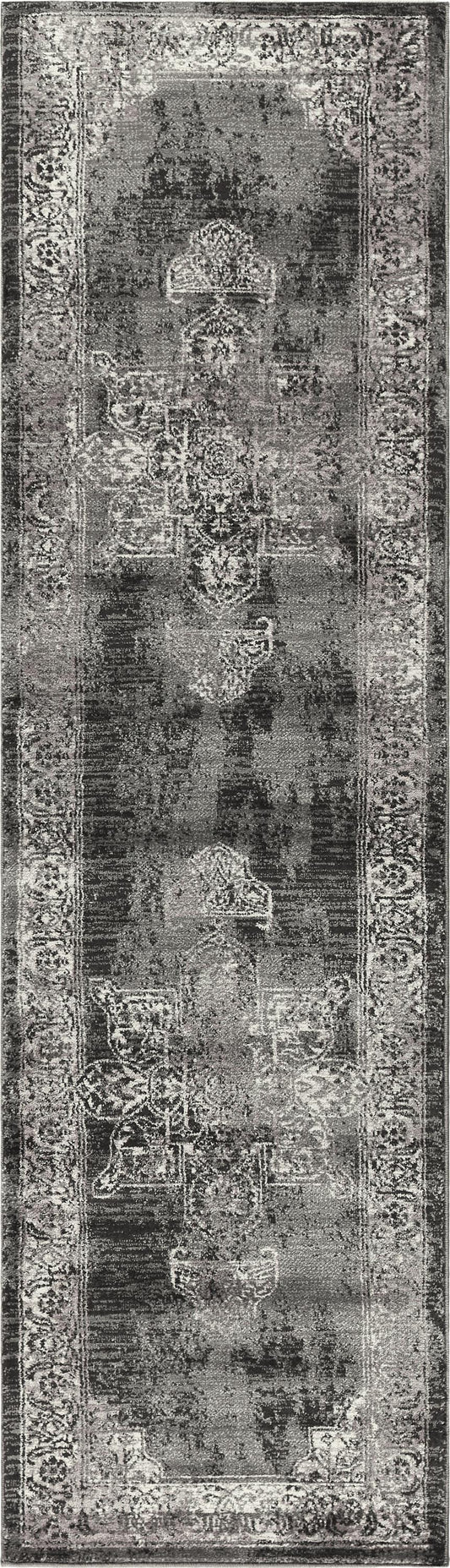 Transitional rug runner, 2' x 8'.