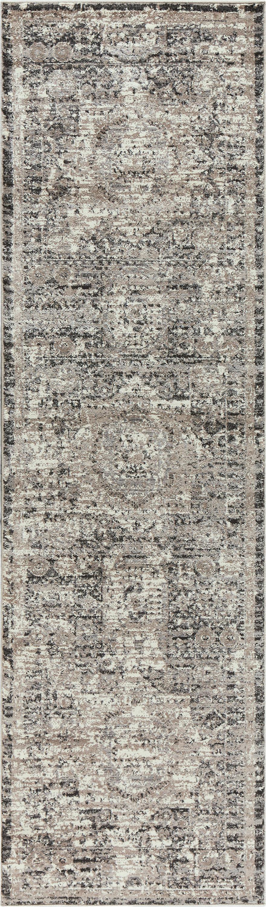 Transitional rug runner, 2' x 8'.