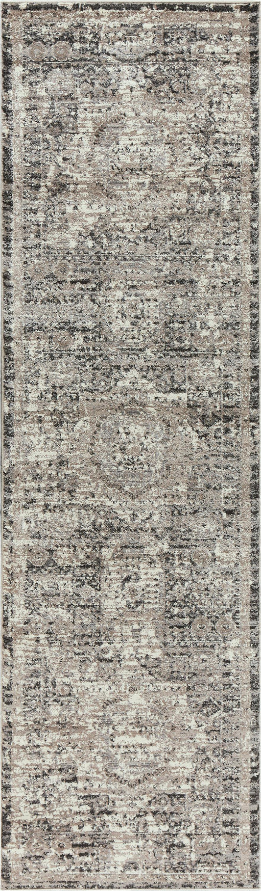 Transitional rug runner, 2' x 8'.