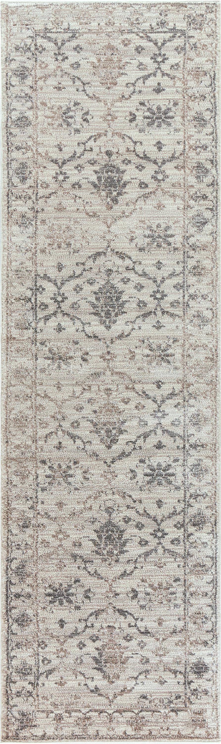 Transitional runner rug, 2' x 8'.