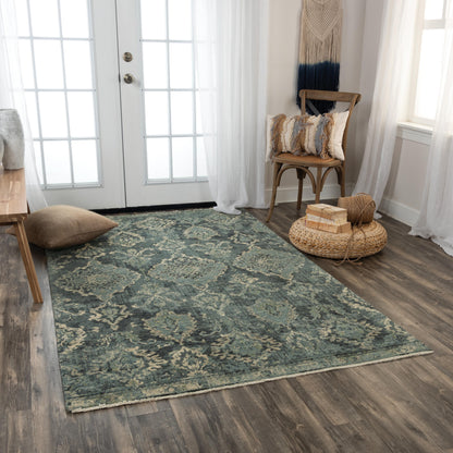 Platinum transitional rug, 2' x 3'.